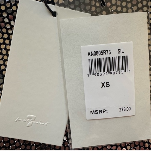 NWT|| 7 For All Mankind Sparkle Dress in size XS - Picture 6 of 10